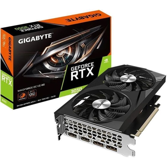 Κάρτα γραφικών Gigabyte GeForce RTX 3050 8GB GDDR6 Windforce V2 OC image 0