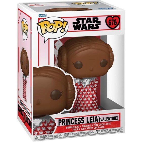 Funko Pop! Star Wars - Valentine's Day - Princess Leia (Valentine Chocolate) #676 image 1