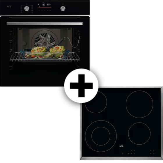 AEG OA5CB531AB & HK624010XB 71 Lt Μαύρο Εντοιχιζόμενος Σετ Φούρνος και Εστία image 0