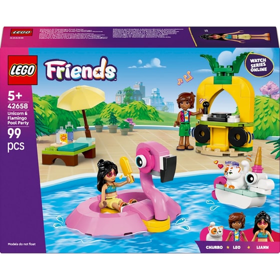 LEGO® Friends Unicorn & Flamingo Pool Party (42658) image 2