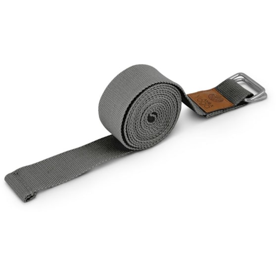 Ζώνη/ Ιμάντας Power Yoga Amila Natural 96831 240x3.8 cm από 100% Οργανικό Βαμβάκι - Ανθρακί image 0