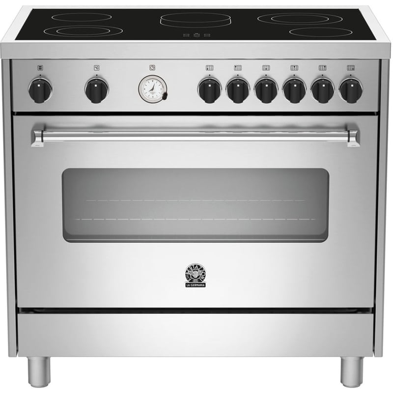 LA GERMANIA AMS9CER61LBX/19 115 Lt Inox Ηλεκτρική Κουζίνα Κεραμική