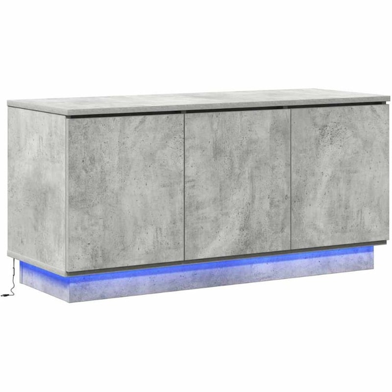 Έπιπλο Τηλεόρασης VidaXL με LED 100 x 38 x 49 cm - Γκρι Σκυροδέματος