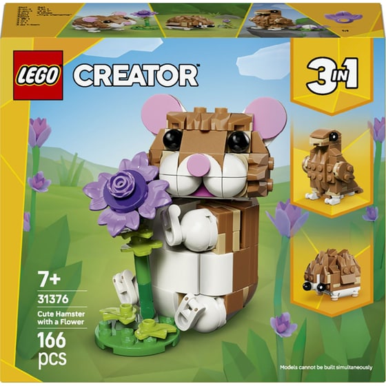 LEGO® Creator 3 σε 1 Χαριτωμένο Χάμστερ με Λουλούδι (31376) image 0