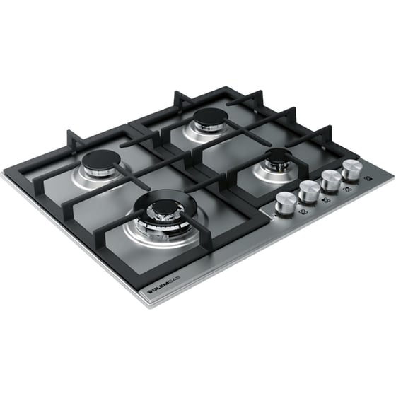 GLEM GAS GTD64THIX (GN) 58.5 cm Inox Εστία Φυσικού Αερίου Αυτόνομη image 1