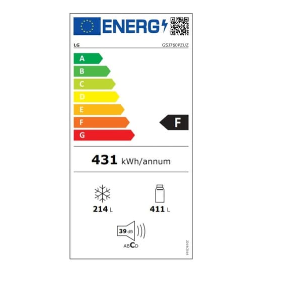 Ψυγείο Ντουλάπα LG GSJ760PZUZ WiFi Total No Frost με Door-in-Door™ image 4