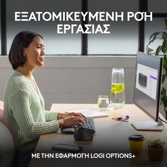 Logitech Ergo Wave Keys Ασύρματο Πληκτρολόγιο (US) image 7