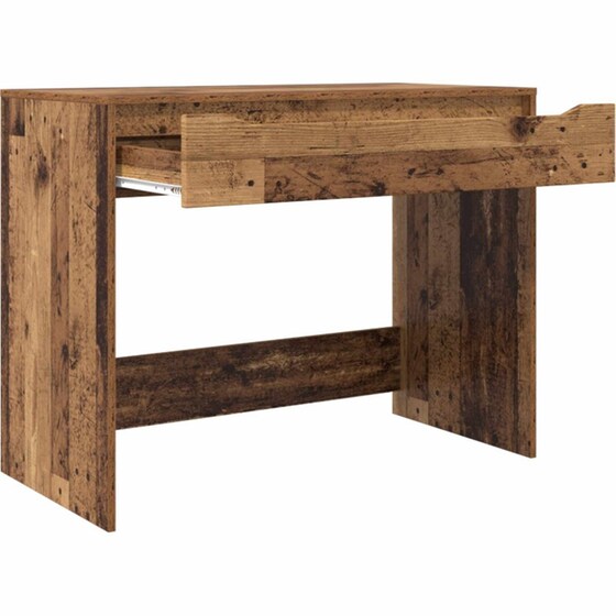 Γραφείο VidaXL από Επεξεργασμένο Ξύλο 100x50x78 cm - Παλιό Ξύλο image 3