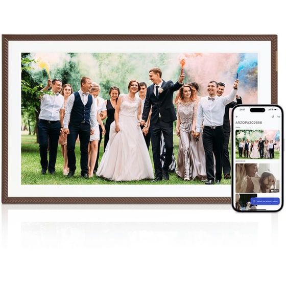 Ψηφιακή Κορνίζα Arzopa D15 15.6'' - Καφέ image 0