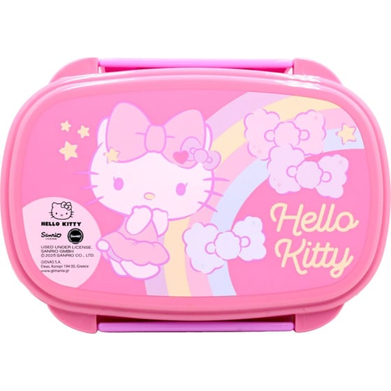 Φαγητοδοχείο με Κουτάλι και Πιρούνι Gim Hello Kitty 500 ml image 1
