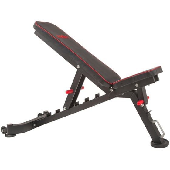 Ρυθμιζόμενος Πάγκος Γυμναστικής Amila 44760 131x58.5cm - Μαύρο/Κόκκινο image 1