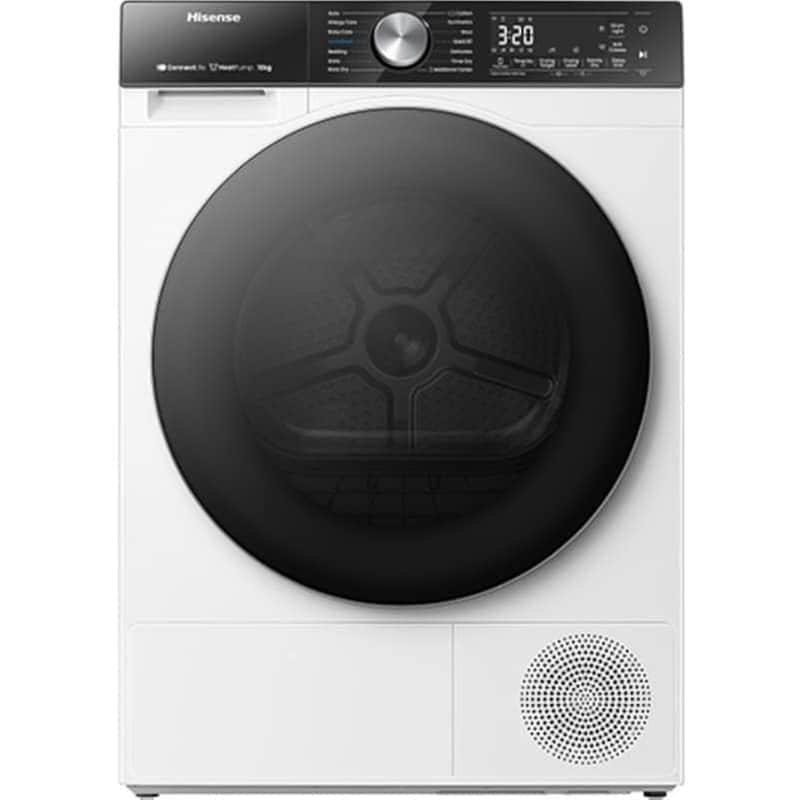 HISENSE DH5S102BW 10 kg με Αντλία Θερμότητας Λευκό με WiFi Στεγνωτήριο Ρούχων HISENSE