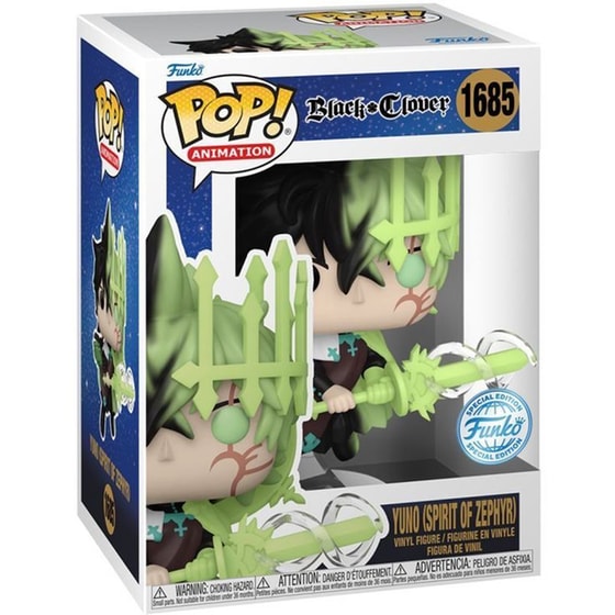 Funko Pop! Animation - Black Clover - Yuno (Spirit Of Zephyr) #1685 image 1