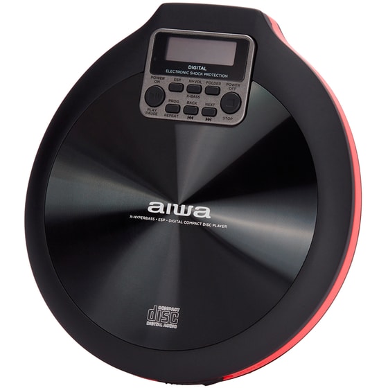 Φορητό CD Player AIWA PCD-810RD - Μαύρο/Κόκκινο image 2
