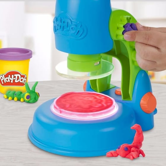 Hasbro Play-Doh Light & Look Microscope Playset (G0494) image 4