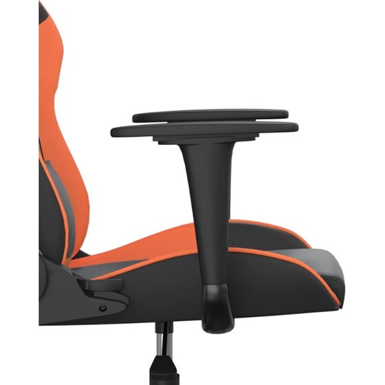 Καρέκλα Gaming VIDAXL 345405 με Ρυθμιζόμενα Μπράτσα από Τεχνητό Δέρμα - Μαύρο / Πορτοκαλί image 7