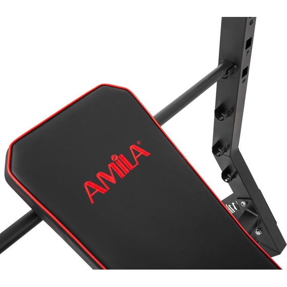 Ρυθμιζόμενος Πάγκος Γυμναστικής Amila 109x186cm - Μαύρος image 1