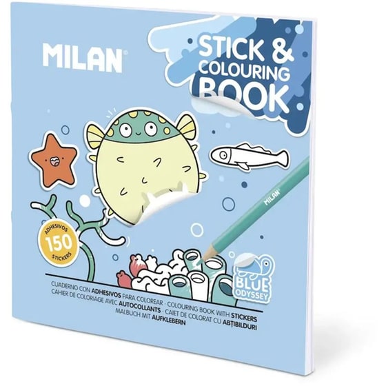 Colouring Book Milan με Αυτοκόλλητα Blue Odyssey image 0