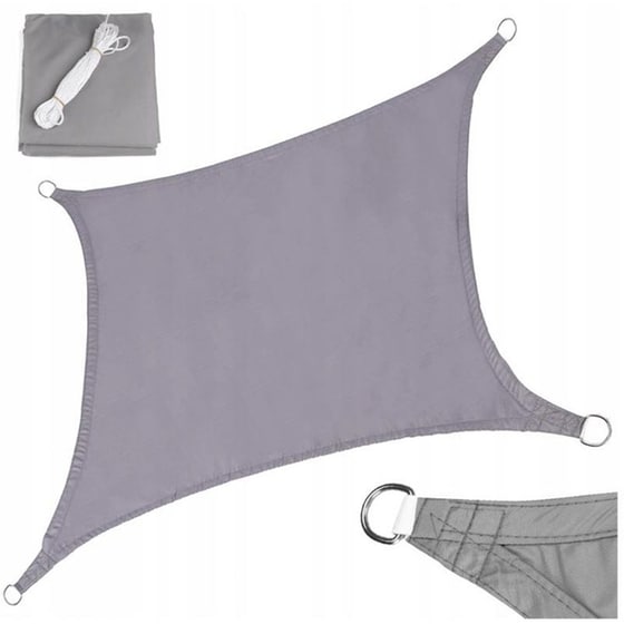 Πανί Σκίασης  Aria Trade από Πολυεστέρα Αδιάβροχο 3x2 m - Γκρι image 0