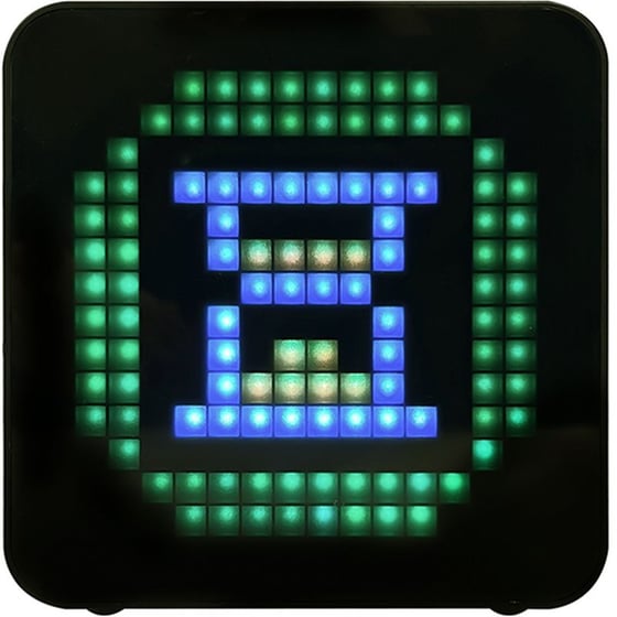 Επιτραπέζιο Ρολόι Life Pixel RGB LED - Black image 1