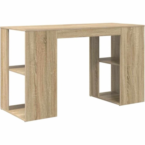 Γραφείο VidaXL από Επεξεργασμένο Ξύλο 130x50,5x75 cm - Sonoma Δρυς image 6