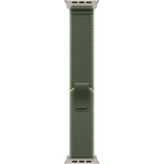 Λουράκι Apple Trail Loop M/L για Apple Watch 49mm - Green/Neon with Natural Titanium Finish image 0