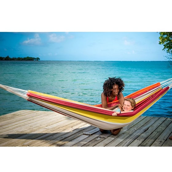 Αιώρα Αλεξίπτωτο Κρεμαστή Amazonas Barbados Acerola από Ύφασμα 230x150cm - Πολύχρωμη image 3