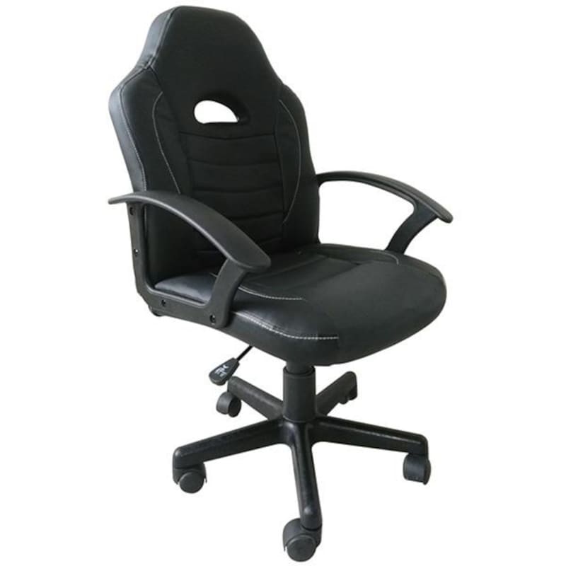 NEXTDECO Καρέκλα Gaming Nextdeco από Τεχνητό Δέρμα - Μαύρη