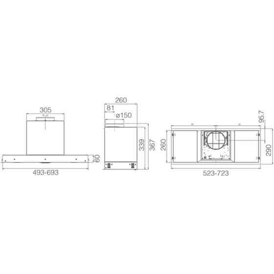 ELICA HIDDEN 2.0 IX/A/72 72 cm Inox Μηχανισμός Απορρόφησης image 2