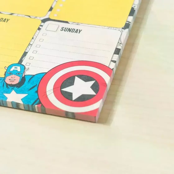 Εβδομαδιαίο Πλάνο Μπλοκ A4 Marvel Captain America Ασπίδα 21x29cm image 5