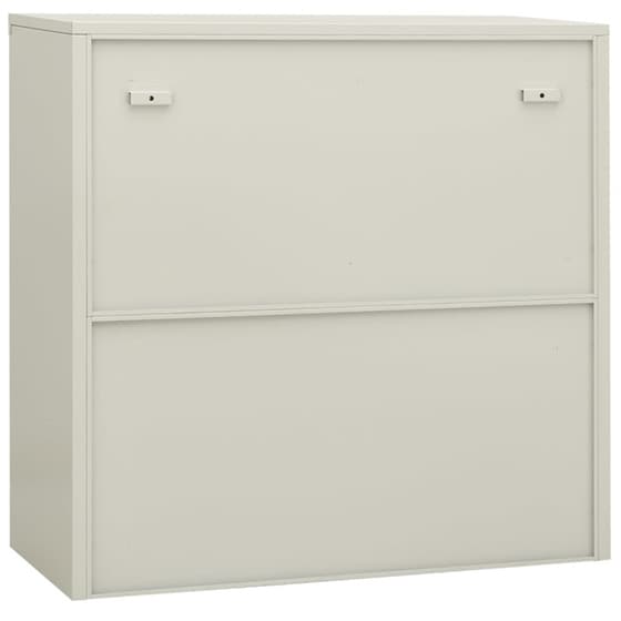 Ντουλάπι Γραφείου VidaXL από Ατσάλι 90x40x90 cm - Ανοιχτό Γκρι image 3