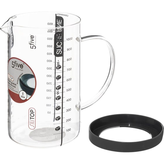 Μεζούρα Κουζίνας Spitishop Γυάλινη 16x10x17 cm 1000 ml - Διάφανη image 1