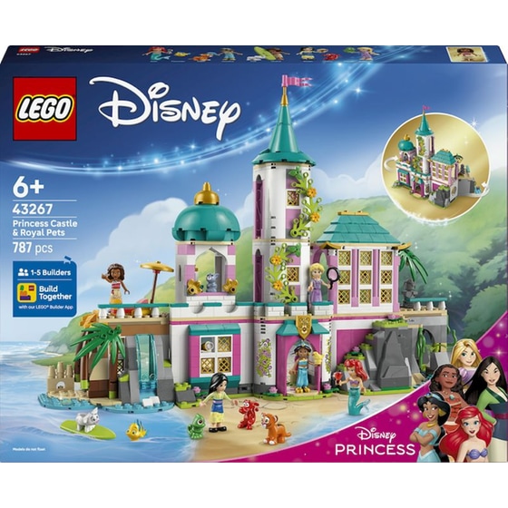 LEGO® Disney Princess Κάστρο Πριγκιπισσών & Βασιλικά Κατοικίδια (43267) image 0