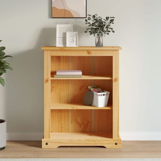Βιβλιοθήκη VidaXL από Μασίφ Ξύλο Πεύκου 81x29x100 cm - Καφέ image 1