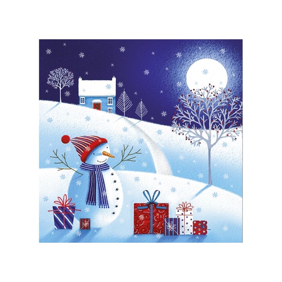 Χριστουγεννιάτικη Κάρτα Atp Glitter Snowman image 0