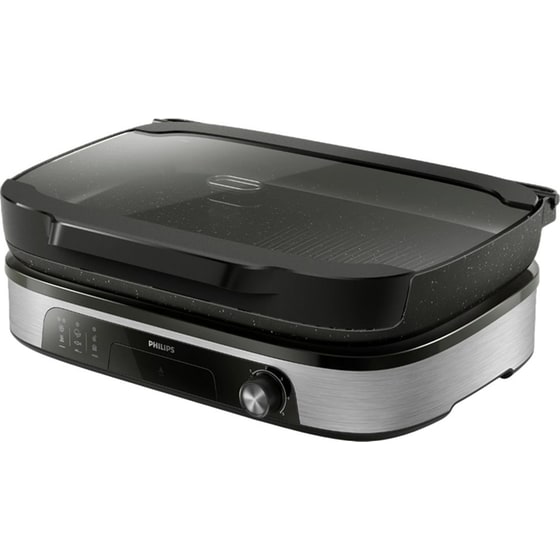 PHILIPS HD6212/90 2400 W Μαύρο/Ασημί Ηλεκτρική Γκριλιέρα image 0
