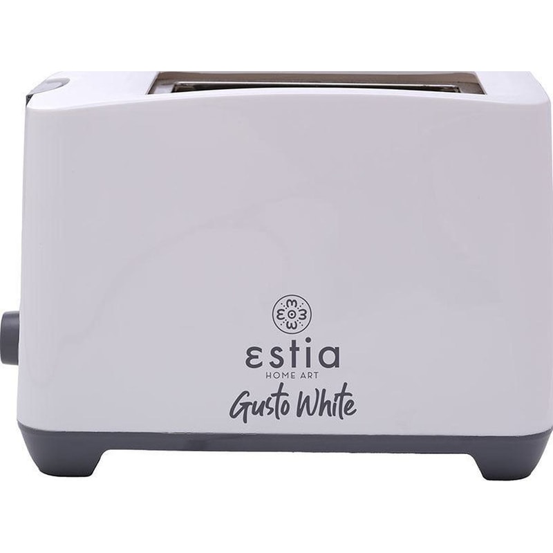 ESTIA GUSTOWHITE 2 Θέσεων 750W Λευκό Φρυγανιέρα