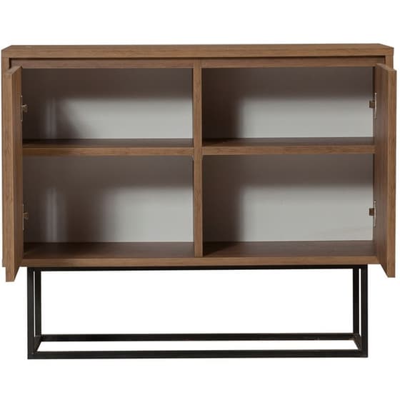 Μπουφές 24Mall Dani από Μοριοσανίδα 90x36x72 cm - Καρυδί/Μαύρος image 3