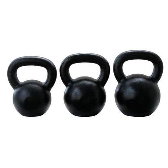 Kettlebell Κλασσικό 8kg Power Force PF-40 από Σίδηρο - Μαύρο image 0