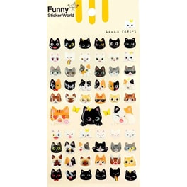 Αυτοκόλλητα&nbsp;Funny Stickers Kawai&nbsp;Cats