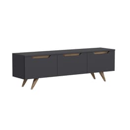 Έπιπλο Τηλεόρασης Melone από Μοριοσανίδα 150x35x44cm - Καφέ/Ανθρακί