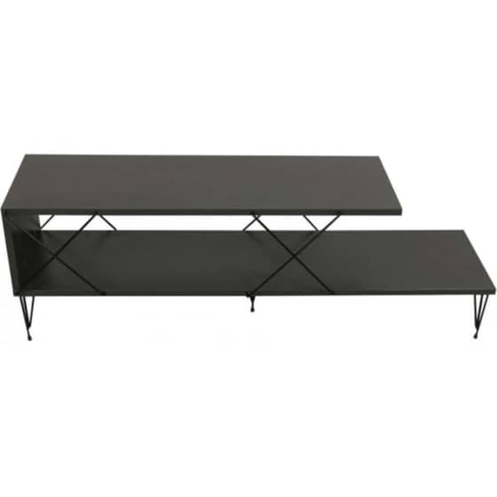 Έπιπλο Τηλεόρασης 24Mall Strada από Μοριοσανίδα 120x30x40 cm - Ανθρακί image 0
