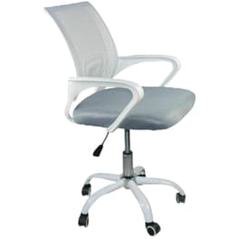 Εργονομική Καρέκλα Γραφείου Woodwell BF2101 - SC Υφασμάτινη - Λευκή/Γκρι