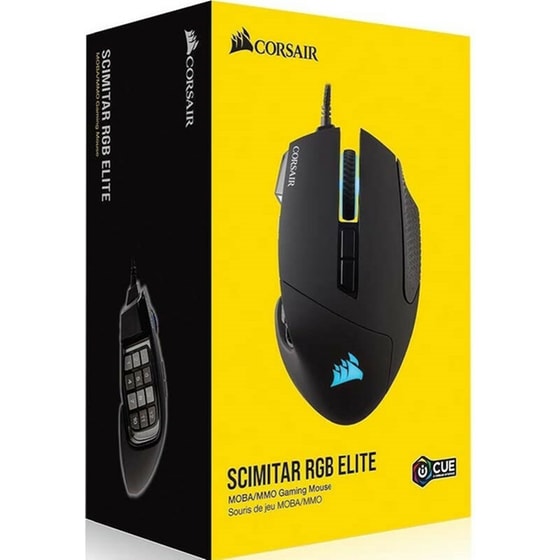 Corsair Scimitar RGB Elite Gaming Ενσύρματο Ποντίκι 18000 DPI Μαύρο image 10