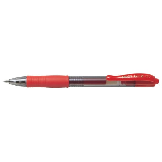 Στυλό Gel Pilot G-2 Με Κουμπί 0.7 mm Κόκκινο image 0