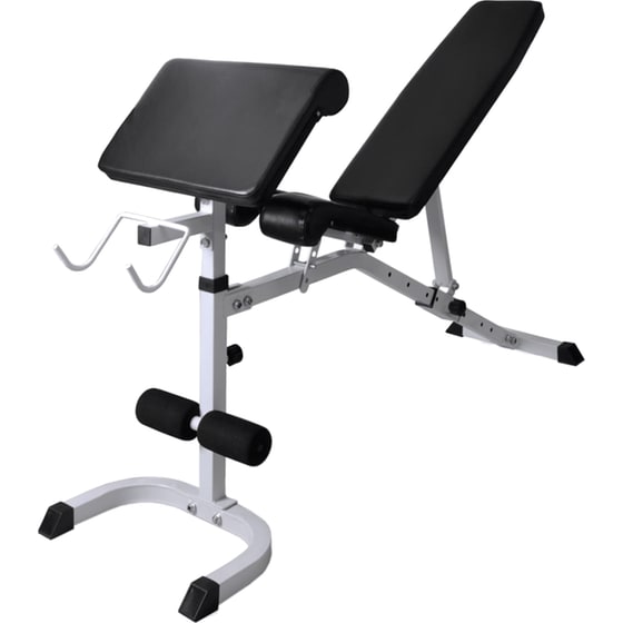Σετ Ρυθμιζόμενος Πάγκος Γυμναστικής VidaXL 150x45cm - Μαύρος image 4