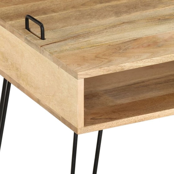 Έπιπλο Τηλεόρασης VidaXL από Ξύλο 110x35x45cm - Kαφέ/Μαύρο image 5