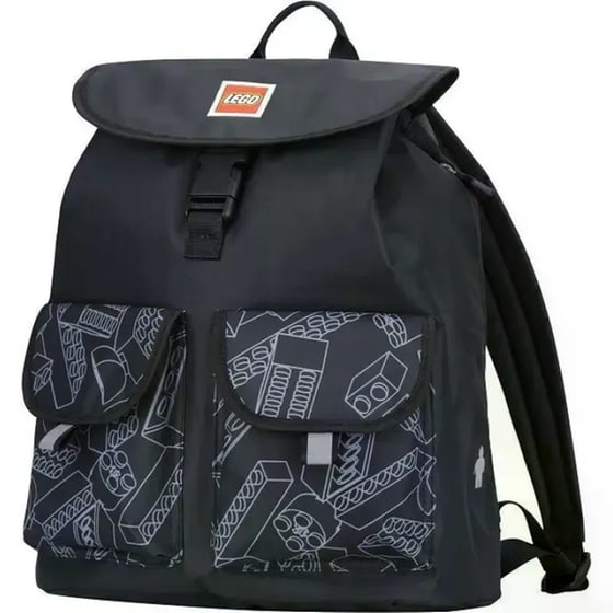 Τσάντα Πλάτης Lego Bags Tribini Happy Μαύρο/Γκρι image 0