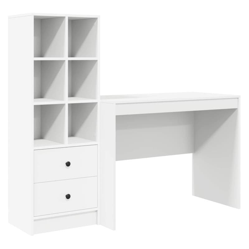 Γραφείο VidaXL 145,5x50x127 cm - Λευκό (2 τεμ.)