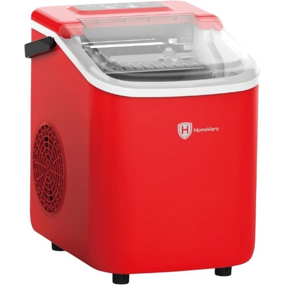 Παγομηχανή HOMEVERO HV-IM1224R 112 W Κόκκινο image 0